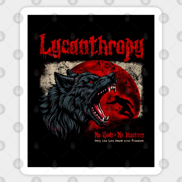 LYCANTHROPY Sticker by artslaves